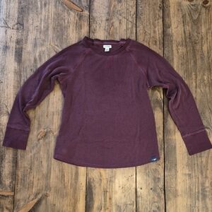 Petite L.L. Bean Unshrinkable Mini-Waffle Long Sleeve Tee